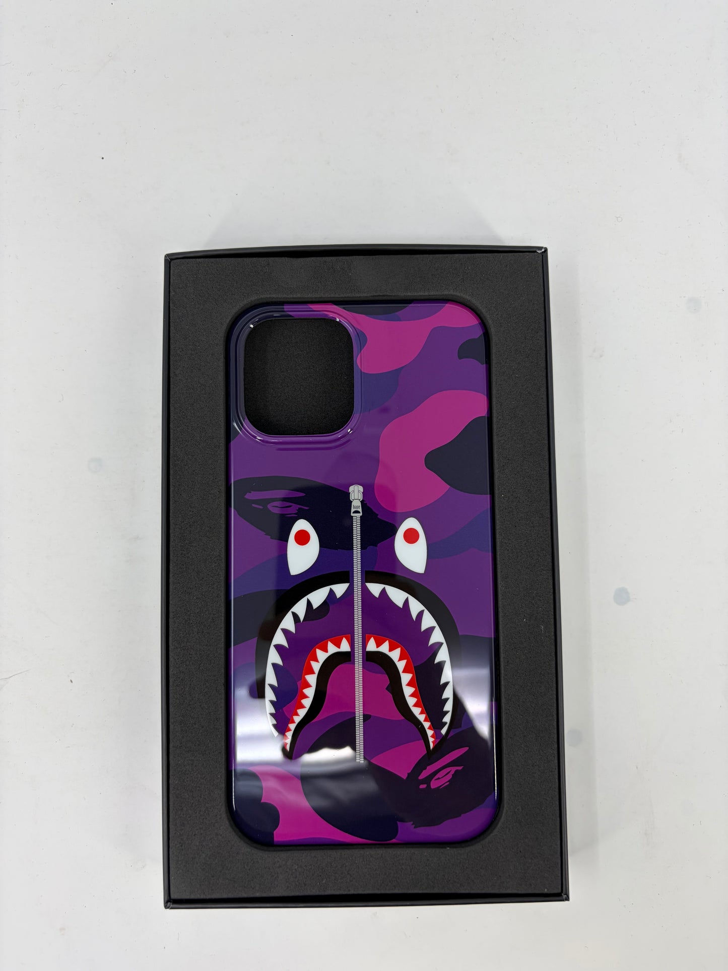 BAPE Color Camo Purple Shark iPhone 12 Pro Max Case