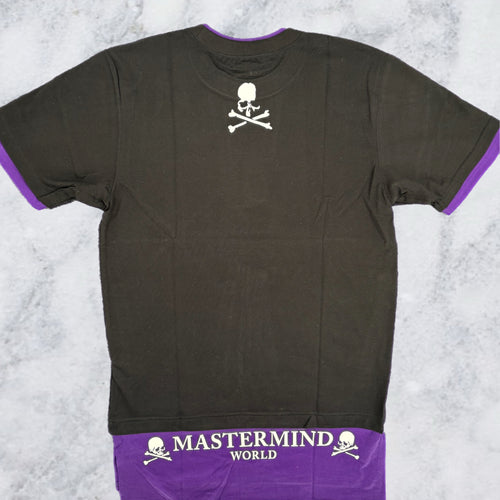 Mastermind World Layered Purple/Black T-Shirt Size Large (MSRP: $845.00)
