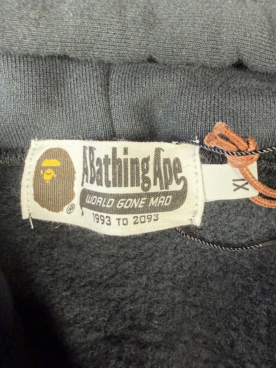 BAPE x E.T. Ape Head Full Zip-Up Black Hoodie XXL