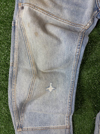 RHUDE Authentic Reza Denim Double Knee Indigo Pants Mens Size Extra Small (XS) MSRP:$975.00