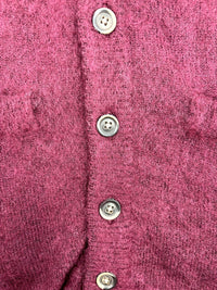 BAPE BLACK Japan Distressed Cardigan, Burgundy, Size XL (Retail $753)