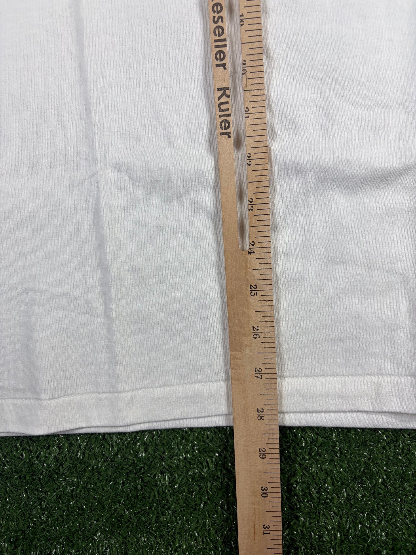 BAPE Christmas College White/Red T-Shirt Size Large