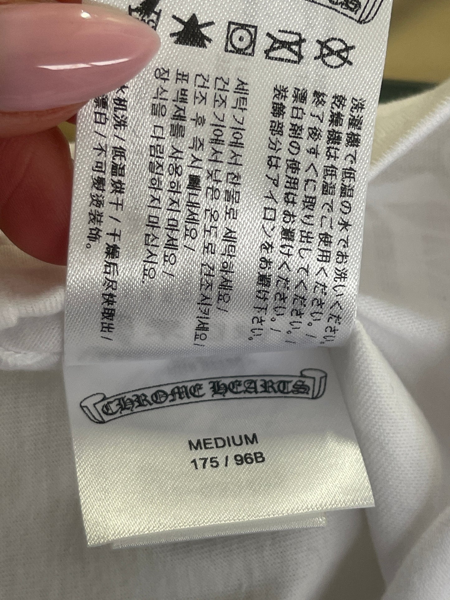 Chrome Hearts F*** You Scroll Logo Long Sleeve Shirt White