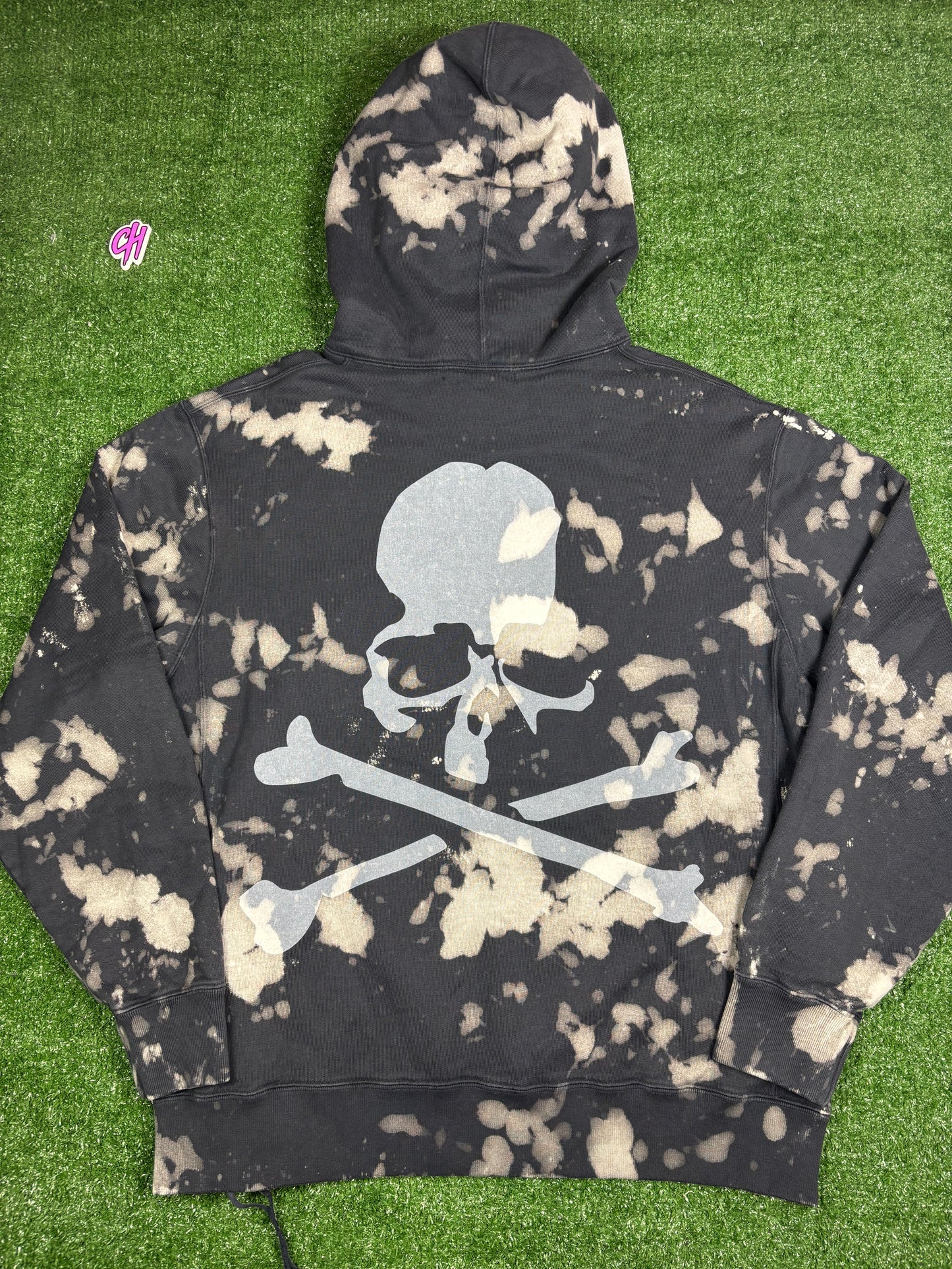Mastermind World Vs. Bape Black Tie-Dye Hoodie Size Large