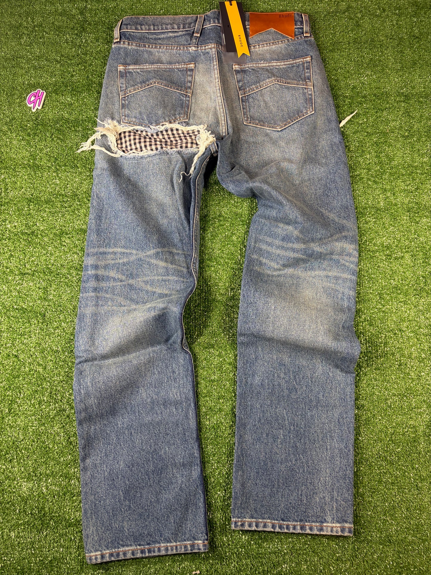 RHUDE Authentic Boxer Indigo Denim Mens Jeans Size 31 MSRP:$748.00