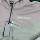 Palm Angels Two Tone 'Beige/Rose' Hooded Track Jacket Size XL (MSRP: $625.00)