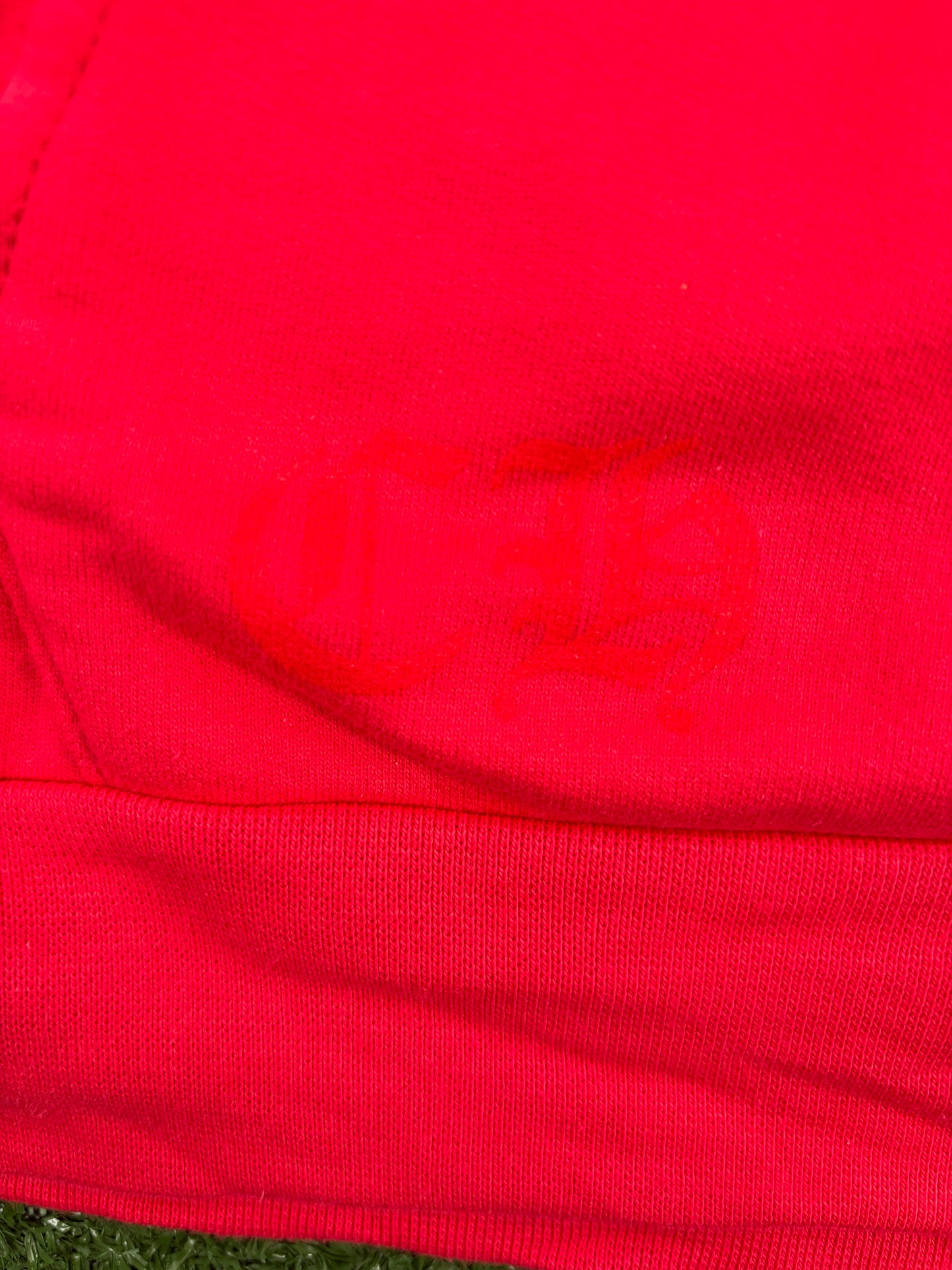 Chrome Hearts "Scroll Logo" Red Pullover Hoodie Size XXL