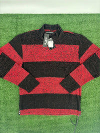 Mastermind World Stripe Knitted High Neck Sweater Size Large (MSRP: $774)