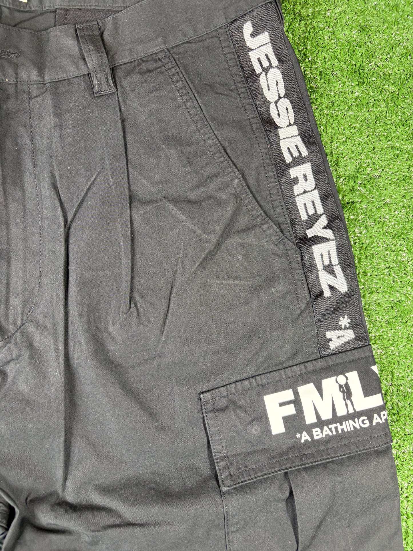 Bape X Jessie Reyez 6 Pocket Black Cargo Pants Size Small