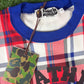 Bape London Plaid Check RLX Crewneck Sweater Size Small
