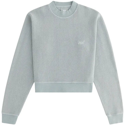 Kith Women's Haylen Cropped French Terry Crewneck M - Dark Grey MSRP: $150