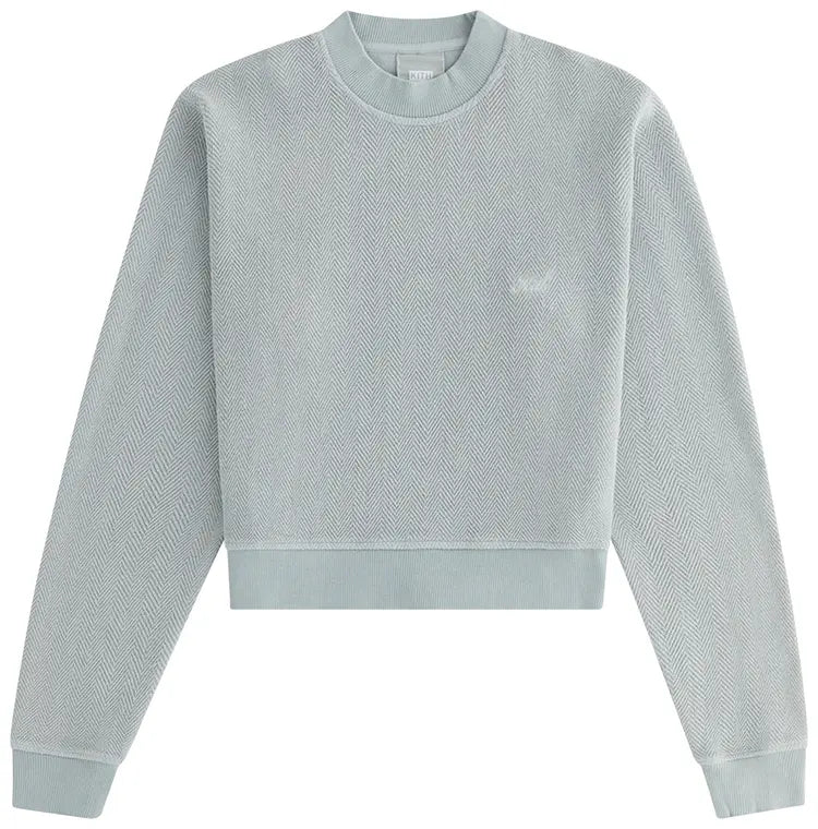 Kith Women's Haylen Cropped French Terry Crewneck XL - Dark Grey MSRP: $150