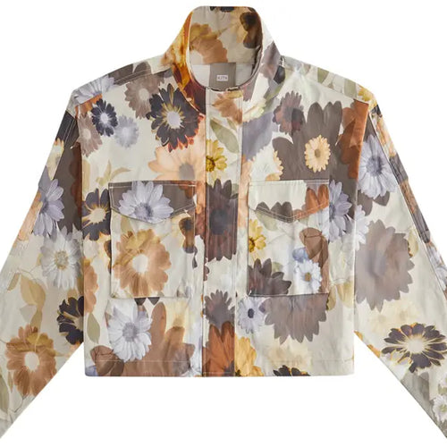 Kith Women's Shiloh Cropped Surplus Jacket - Dark Orange L MSRP: $225