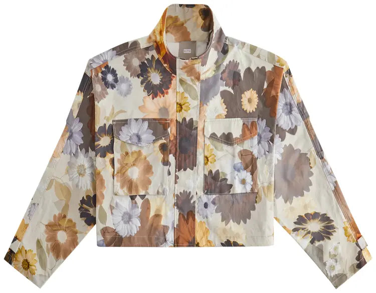 Kith Women's Shiloh Cropped Surplus Jacket - Dark Orange L MSRP: $225