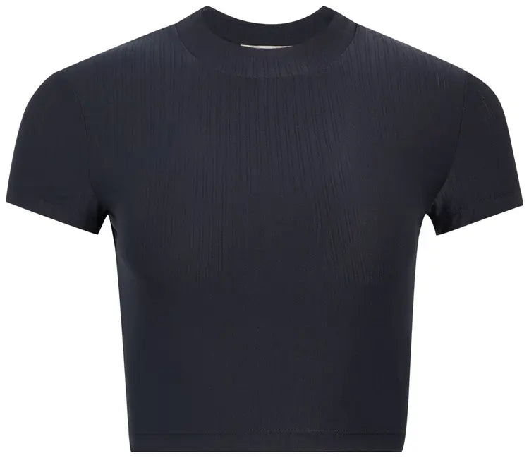 Kith Women's Mulberry Iii Pointelle Tee - Blk L (MSRP: $110)