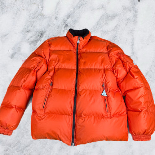 Moncler Puffer Jacket Orange Maya Down Coat (Pre-Owned)