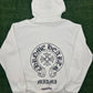 Chrome Hearts Miami Horseshoe Logo White Hoodie Size Large