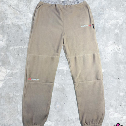 BAPE PolarTech Fleece Beige Drawstring Pants Size XL