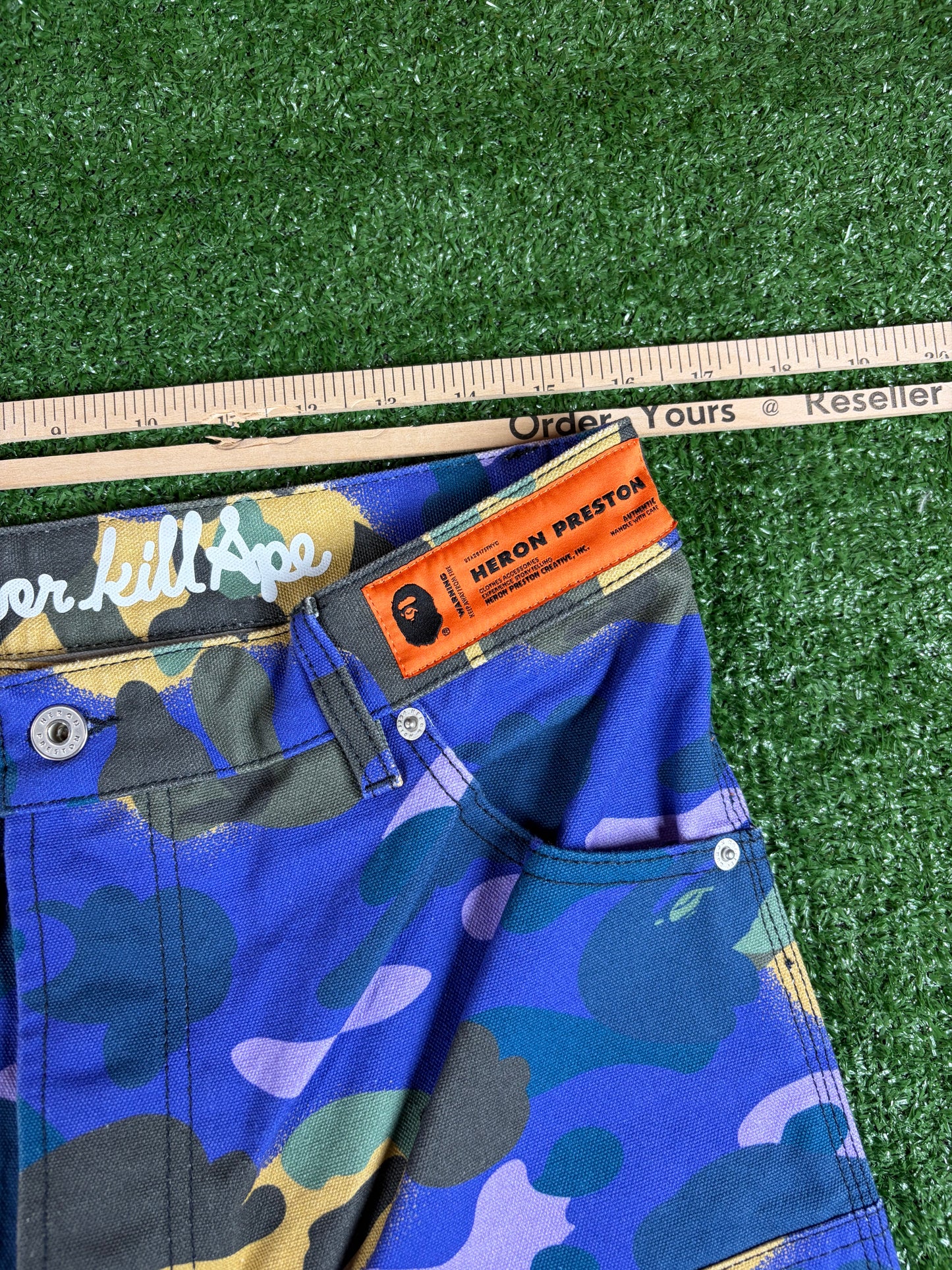 BAPE x Heron Preston 1st Camo Duck Painter Pants Small