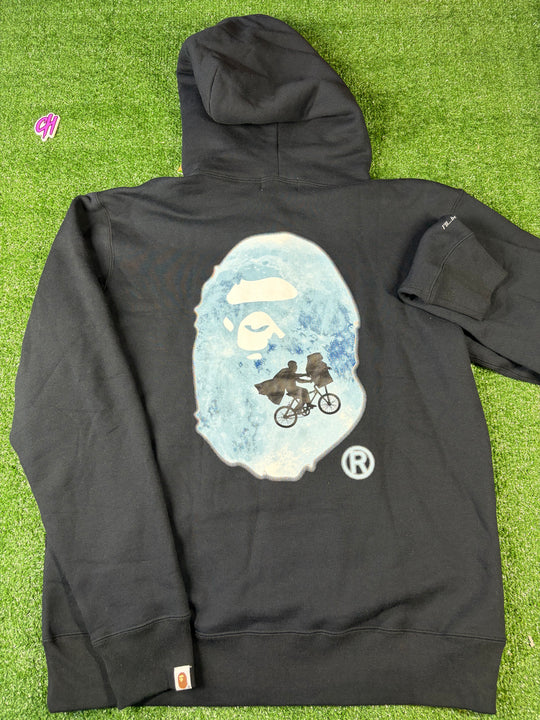 BAPE x E.T. Ape Head Full Zip-Up Black Hoodie XXL