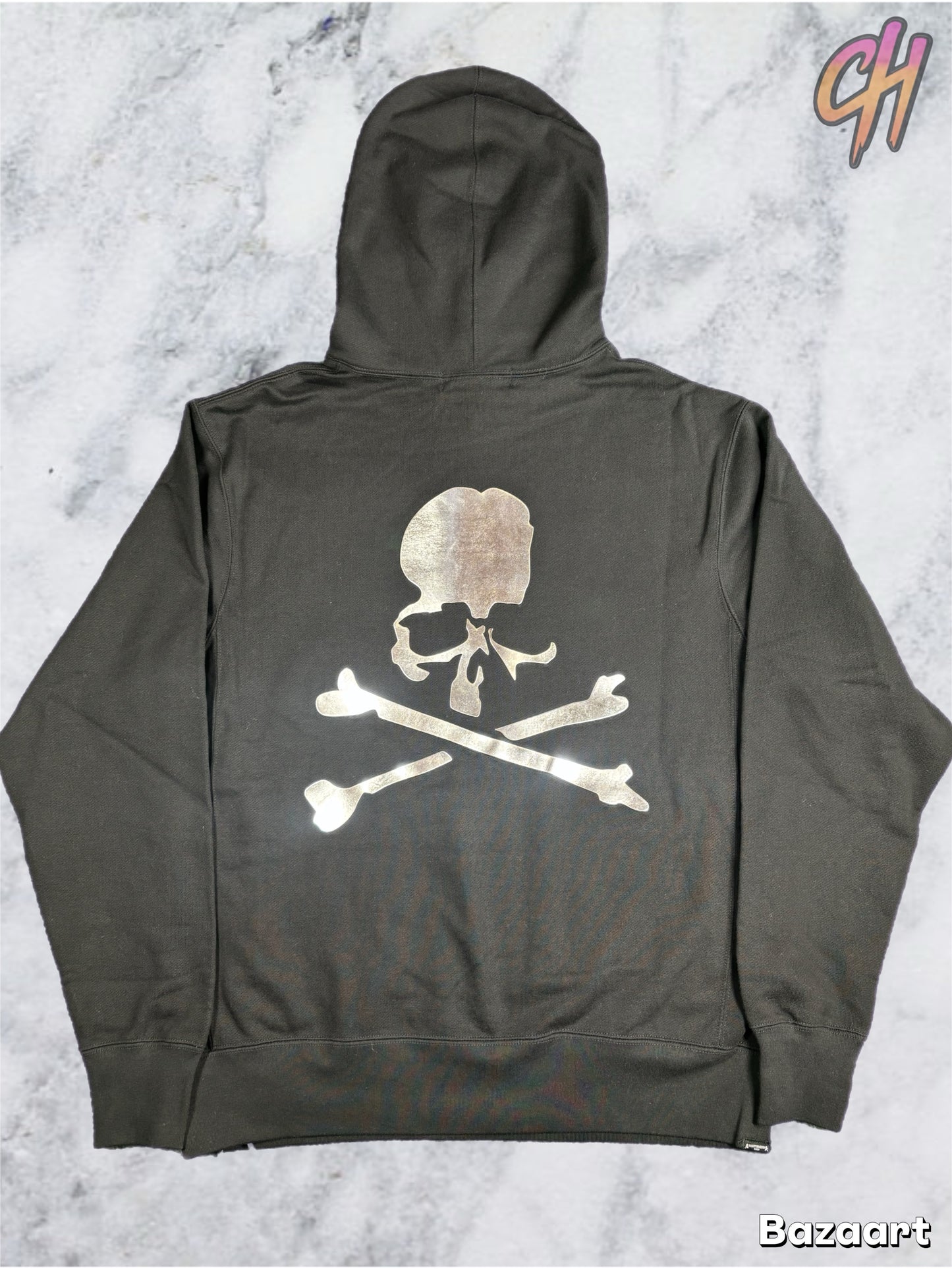 Mastermind Vs. Bape Foil Logo Black Hoodie Size Large