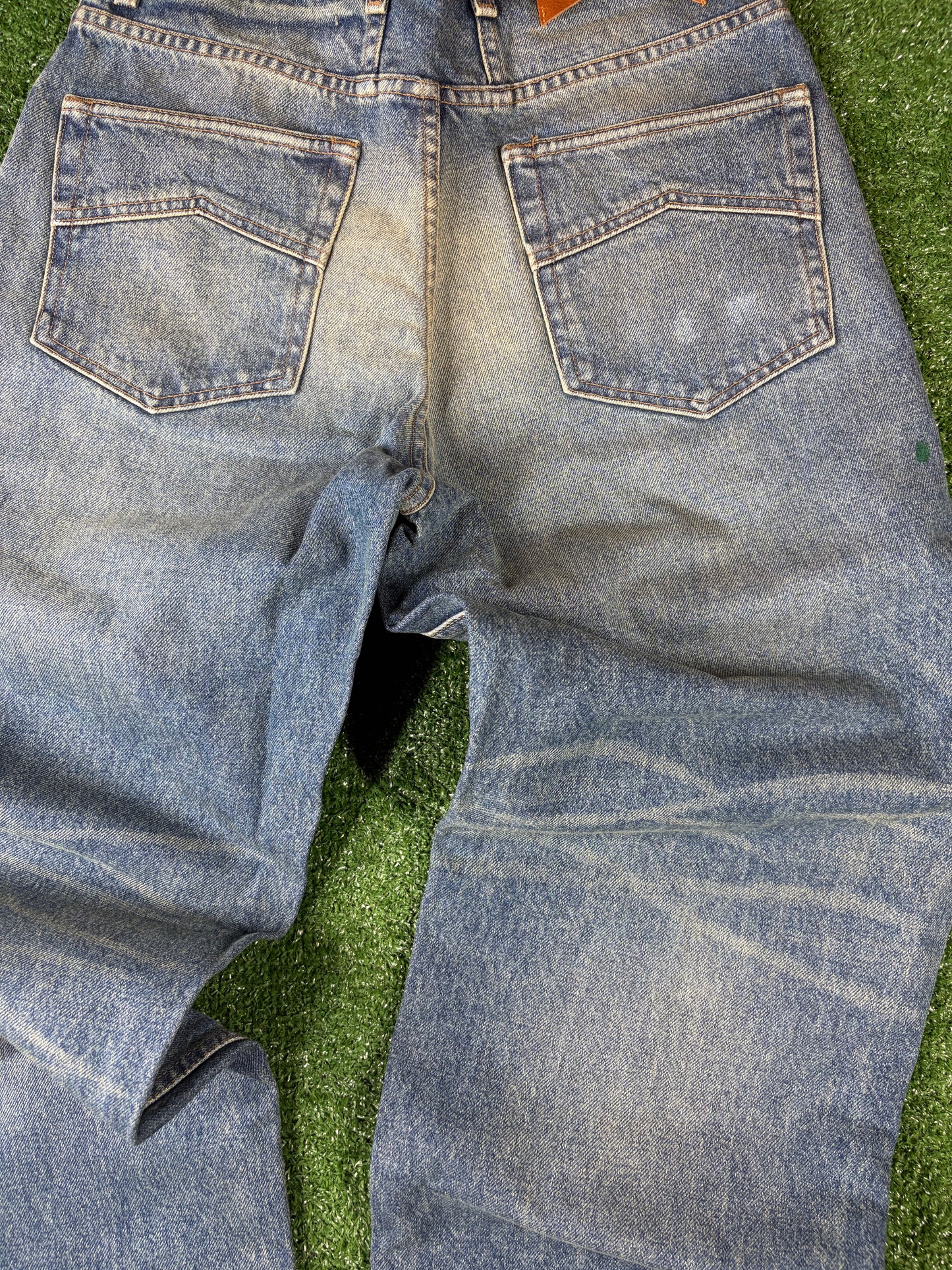 RHUDE Authentic Wide Leg Denim Indigo Jeans Mens Size 34 MSRP:$795.00