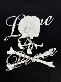 Mastermind World 'Love & Peace' Black T-Shirt Size Medium (MSRP: $889.00)