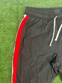Vintage Nike Basketball Logo Striped Black/Red Windbreaker Pants Size Large
