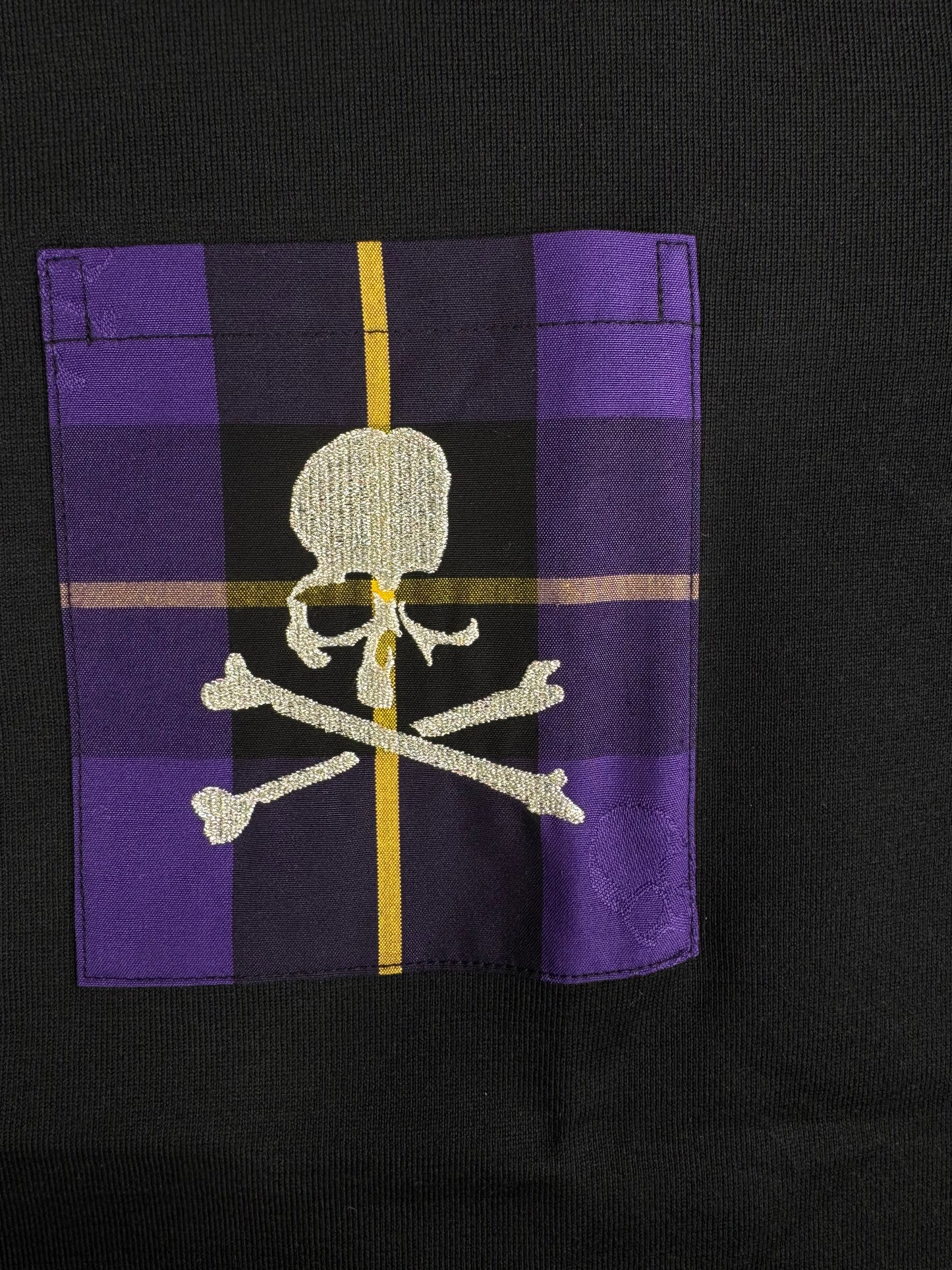 Mastermind Vs. Bape Purple Color Check S/S T-Shirt Size Small