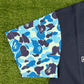 BAPE X Pagani Navy Blue ABC Camo T-Shirt Size Small