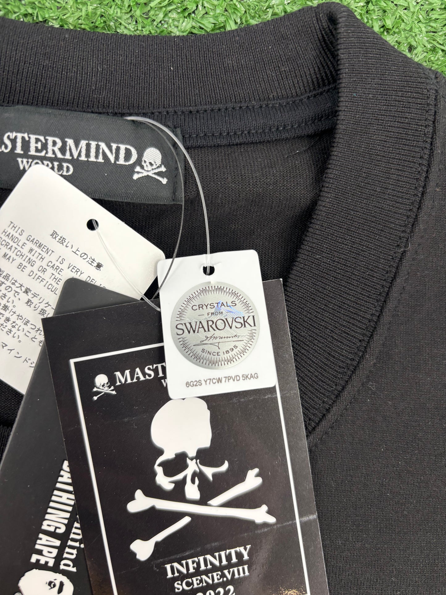 Mastermind World X Swarovski Heavyweight Black T-Shirt Size Medium (MSRP: $1,300)