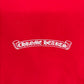 Chrome Hearts "Scroll Logo" Red Pullover Hoodie Size XXL
