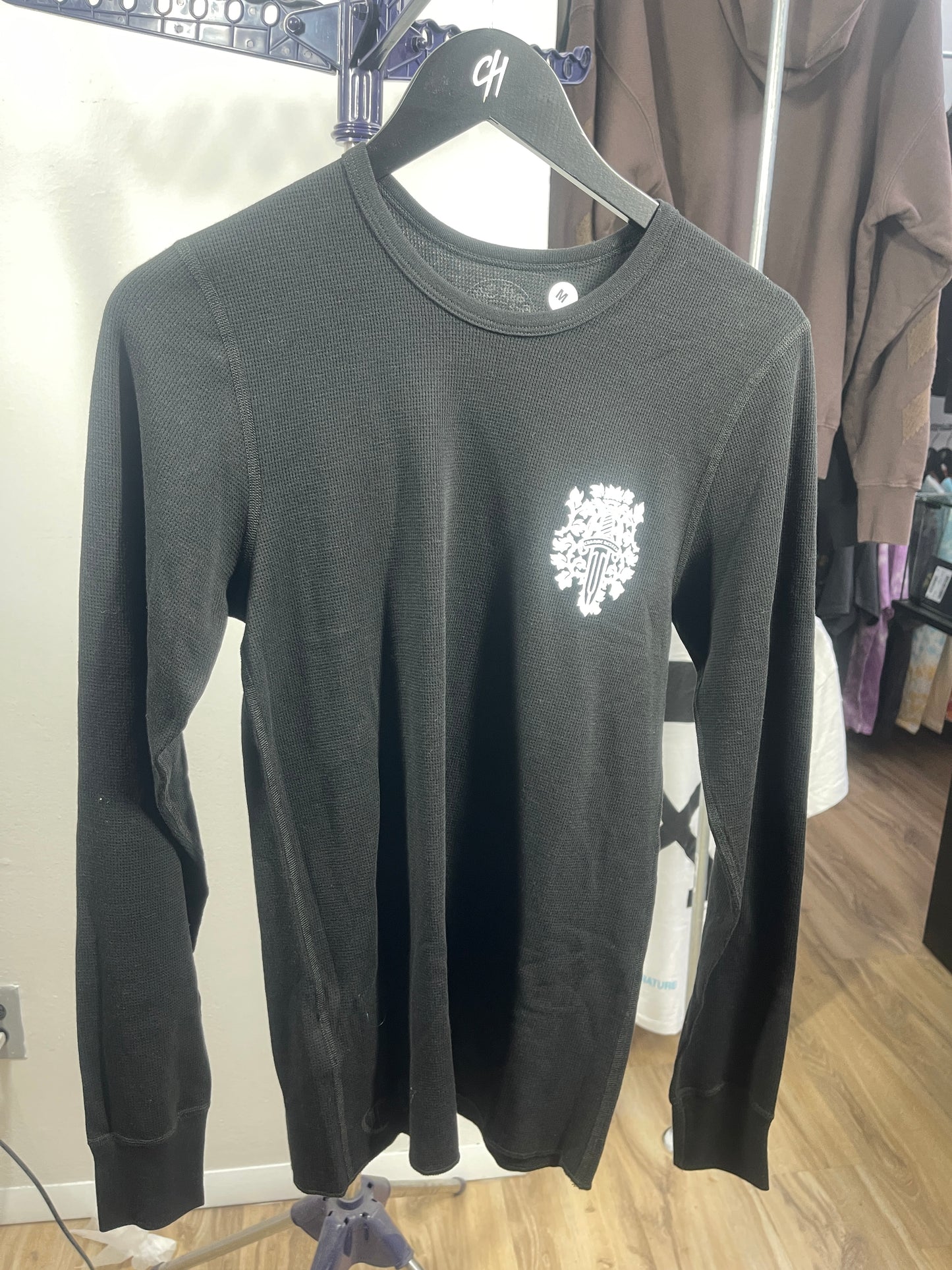 Chrome Hearts Dagger Long-Sleeve Thermal T-Shirt 'Black'