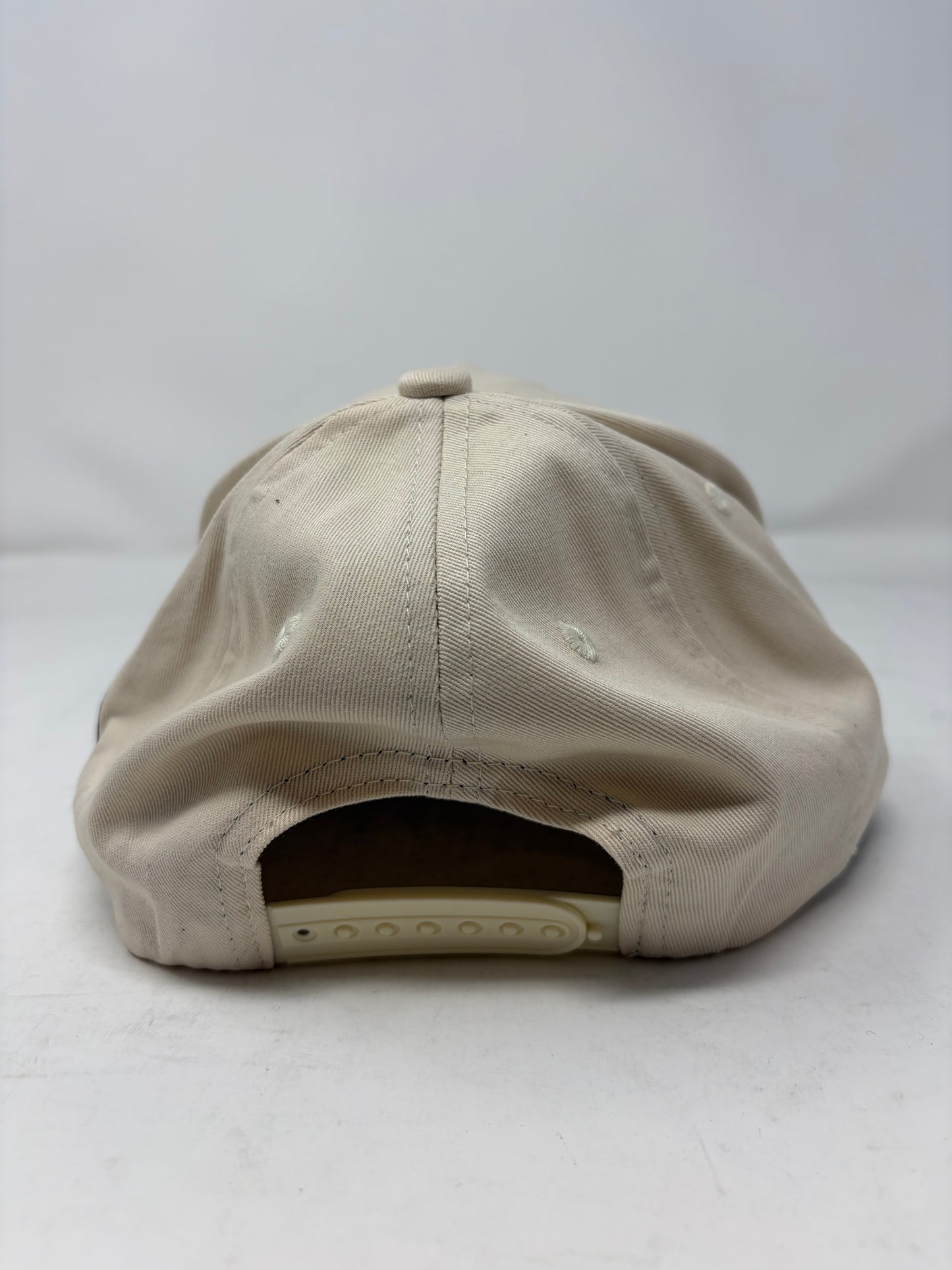 Central Hype Embroidered Rose Logo Beige SnapBack Hat