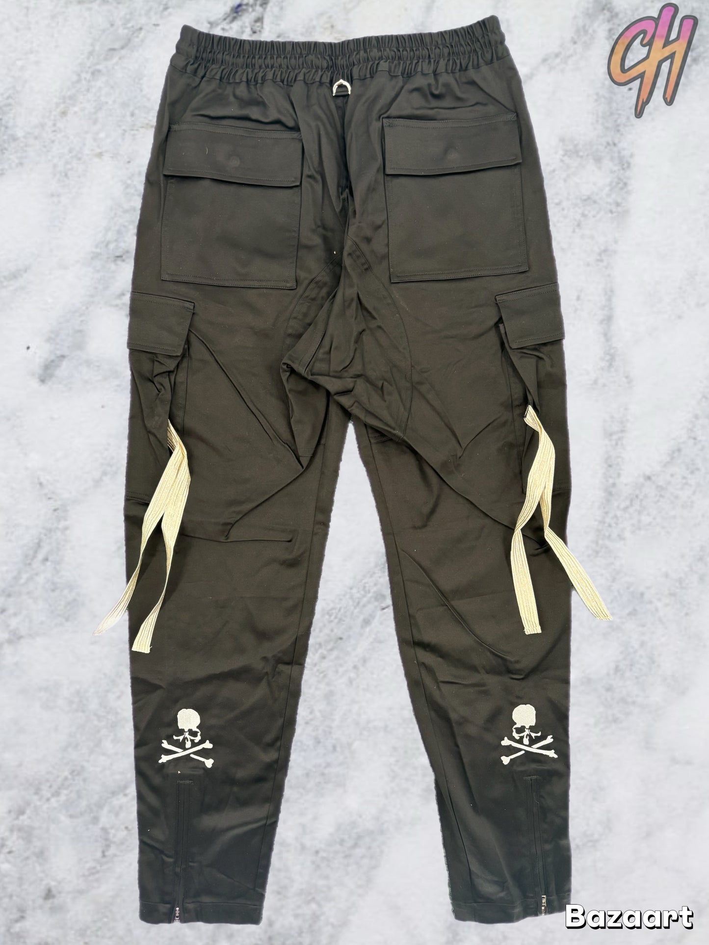 Mastermind World Masterseed Black Cargo Pants Size Medium (MSRP: $1,685)