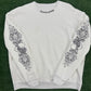 Chrome Hearts "Love You" Letter White Crewneck Sweater Size Large