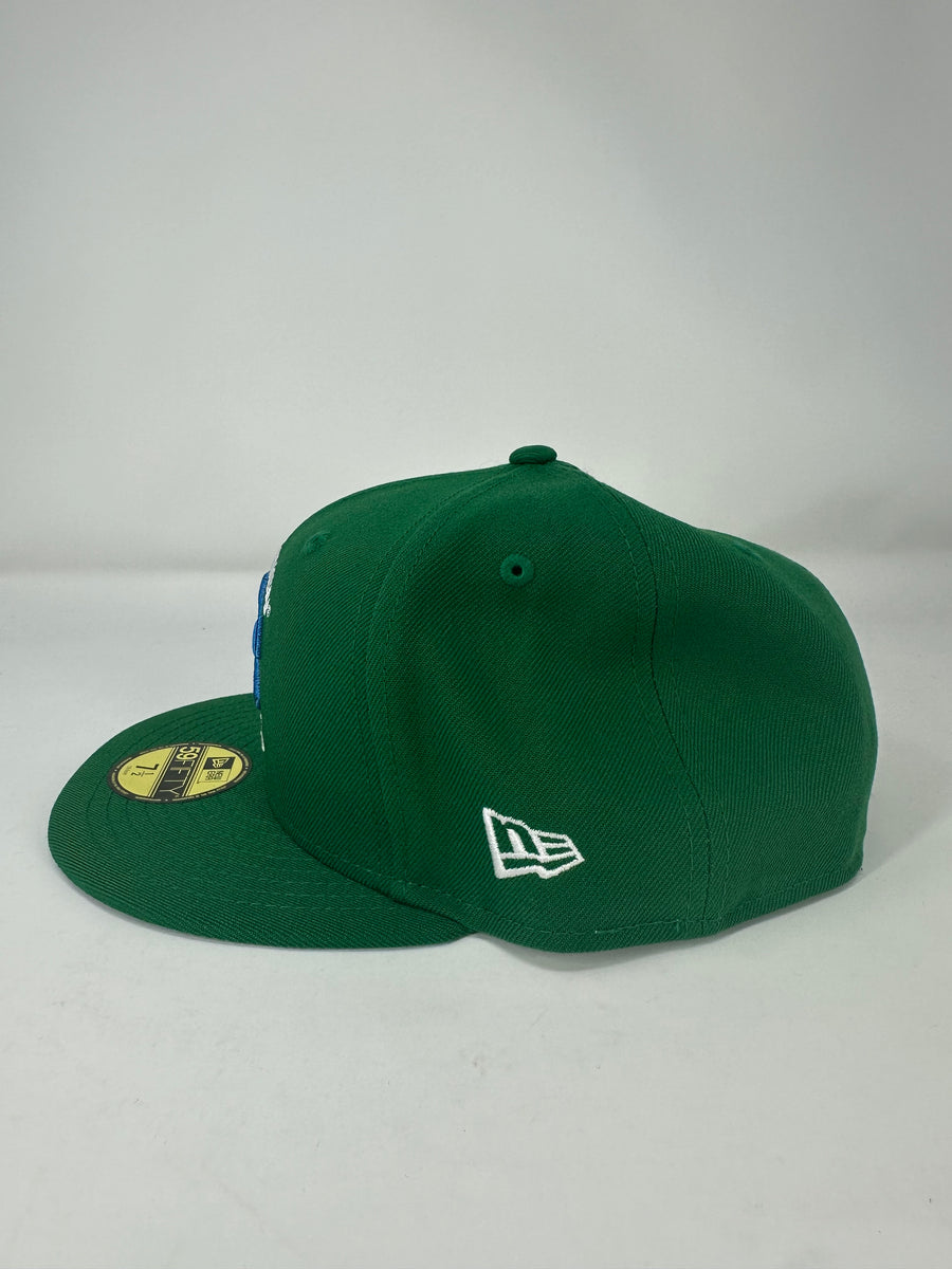 Supervsn Studios X New Era 'Starburst' Green 59Fifty Fitted Hat - Size 7 1/2