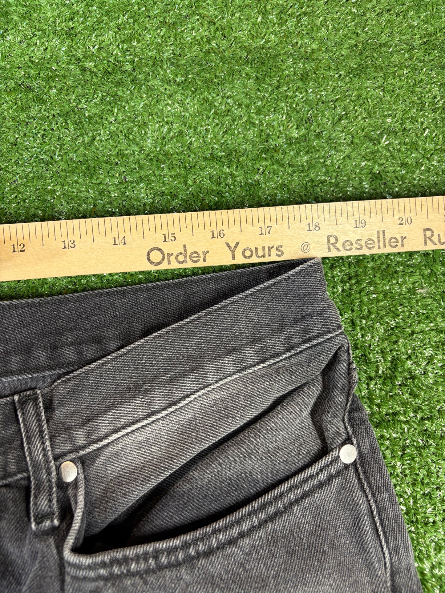 Rhude Beach Bum Black Denim Jeans MSRP $740