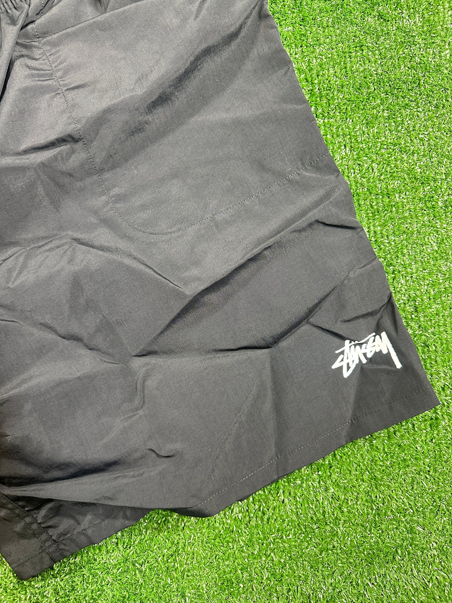 Stussy Brand New Men's Black Nylon Swim Shorts - Size XL