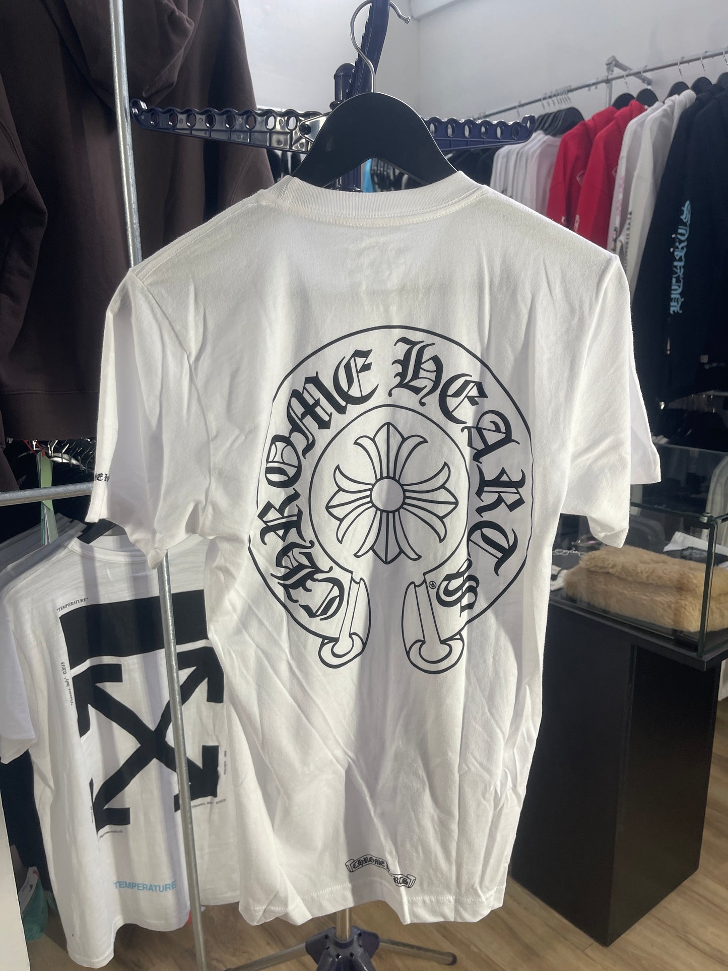 Chrome Hearts Horse Shoe Logo Pocket T-Shirt White