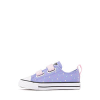 Converse Purple Chuck Taylor Toddler 2V Polka Dot Trainers Size 2 A15904B