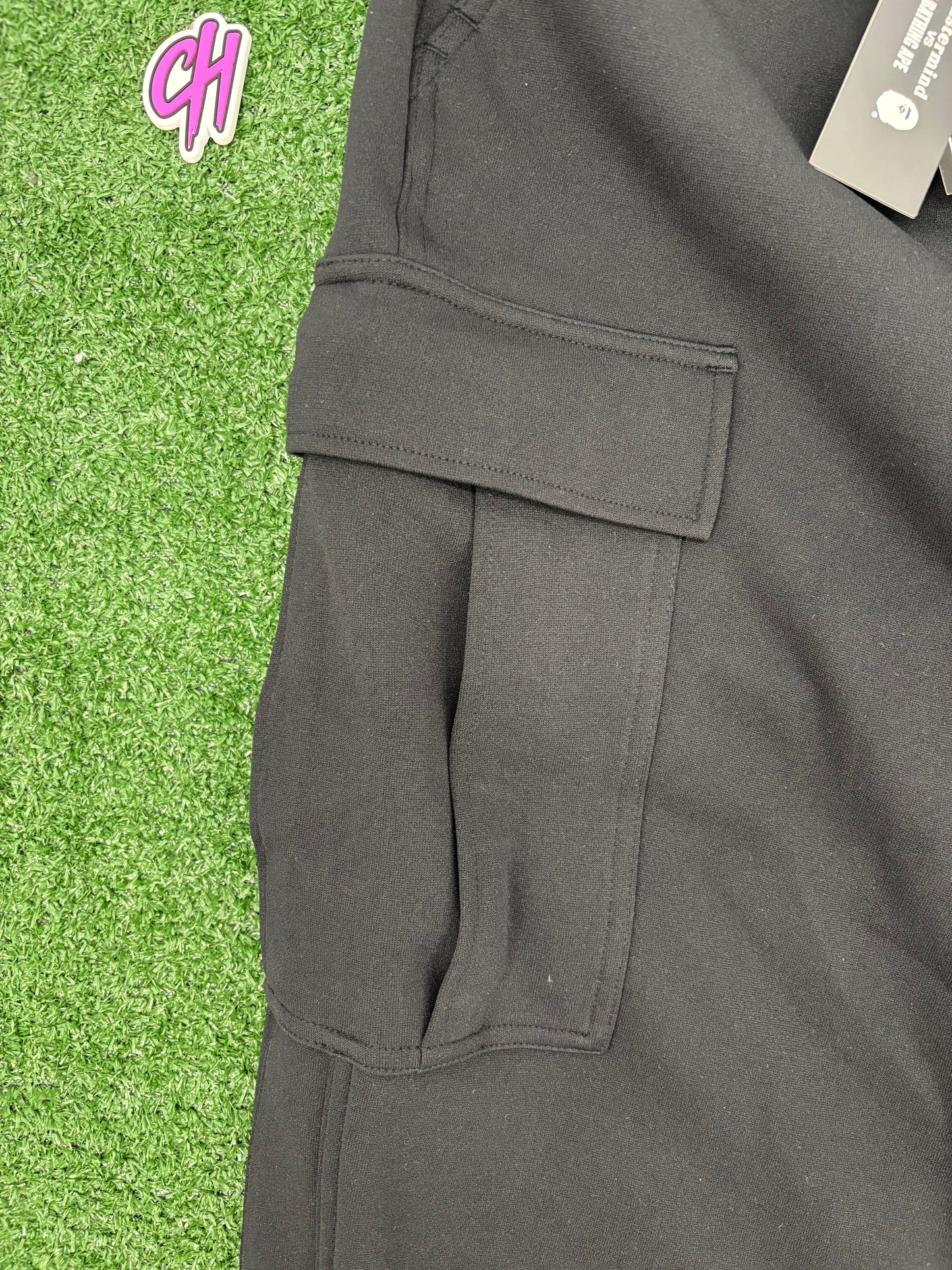 Mastermind World Ribbed Black Cargo Sweatpants Size Medium (MSRP: $1,149)