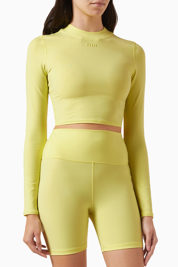 Kith Women's Mulberry Active Ls - Yellow XS (MSRP: $95)
