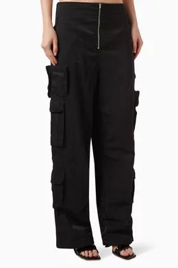 Kith Women's Allyn Nylon Mid Rise Cargo - Blk 27 MSRP: $230