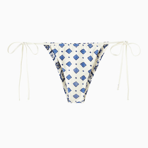 Kith Women's Tova Baroque Tile Tie Bottom - Beige L MSRP: $85