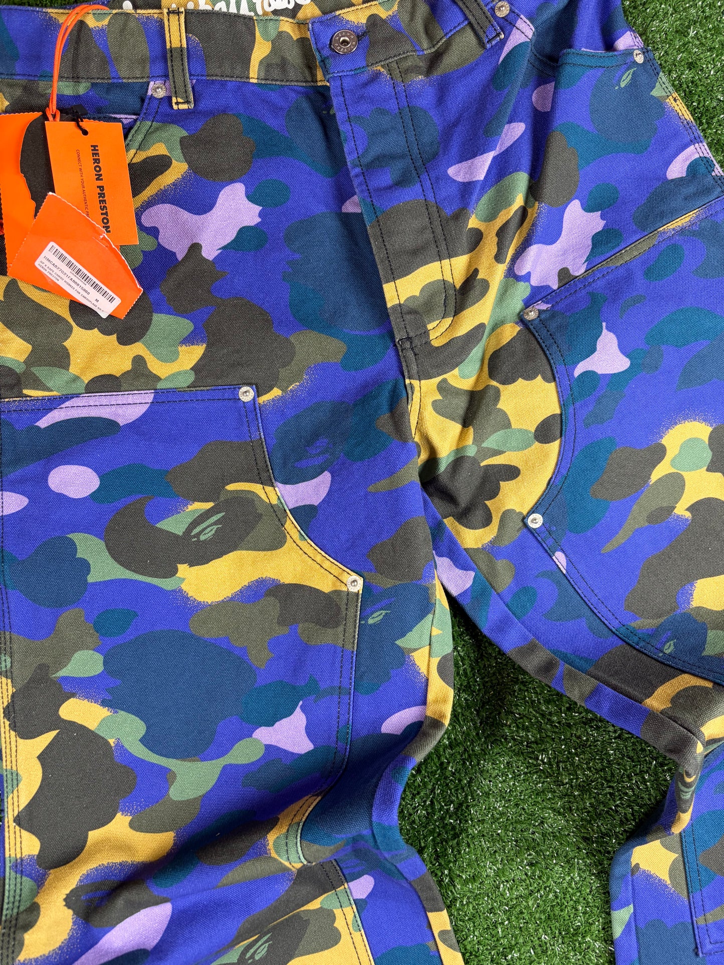 BAPE x Heron Preston 1st Camo Duck Painter Pants Small