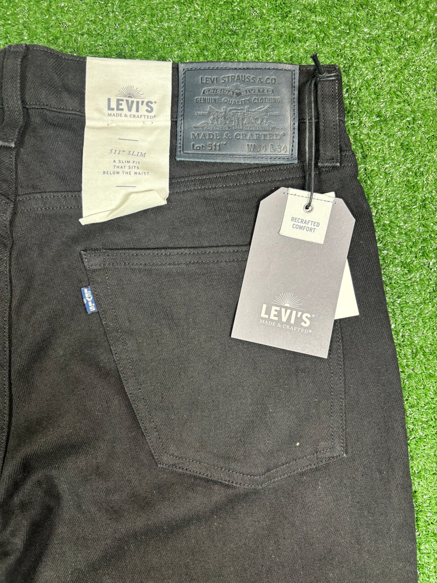 Levi's Premium 511 Slim Black Jeans Size 34
