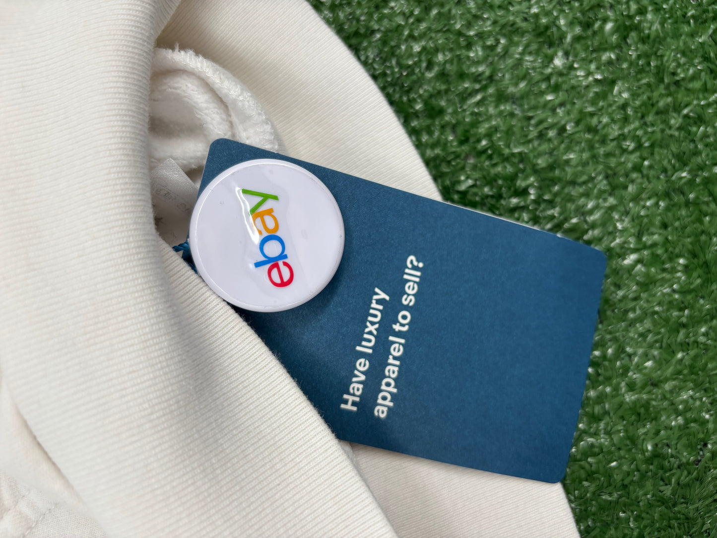 Chrome Hearts "F You' T-Bar Logo White Zip-Up Hoodie Size Large