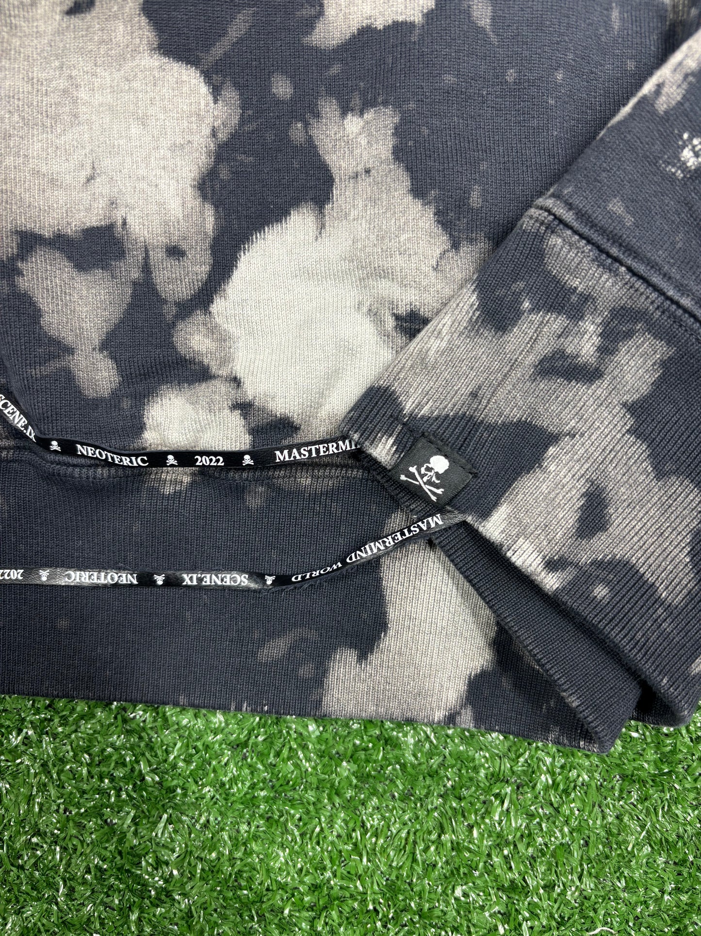 Mastermind World Vs. Bape Black Tie-Dye Hoodie Size Large