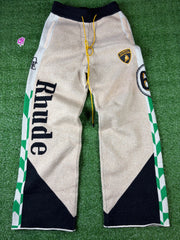 Men's RHUDE X Lamborghini Authentic Knitted Track Pants XL MSRP: $2,357